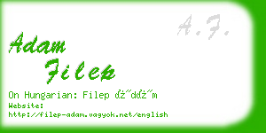 adam filep business card